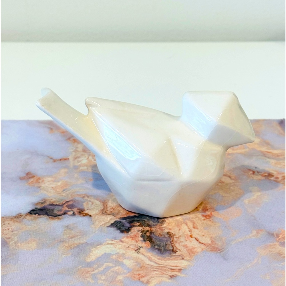 White Ceramic Bird Home Decor kitchen bedrooms office modern decor neutral home